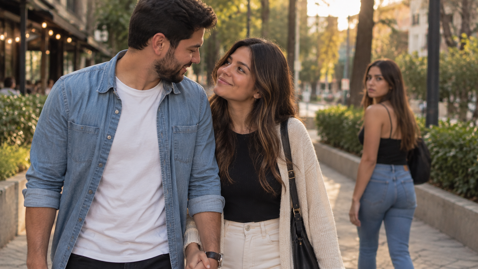 Pareja unida frente a la presencia de una tercera persona